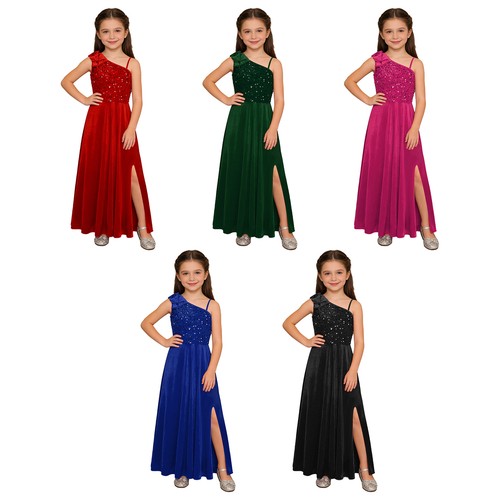 Mädchen maxi pailletten kleid - mädchen,